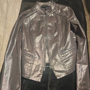 Metallic Moto Jacket